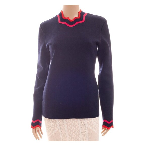 PACO RABANNE Scalloped Neckline Sweater - Picture 1 of 8
